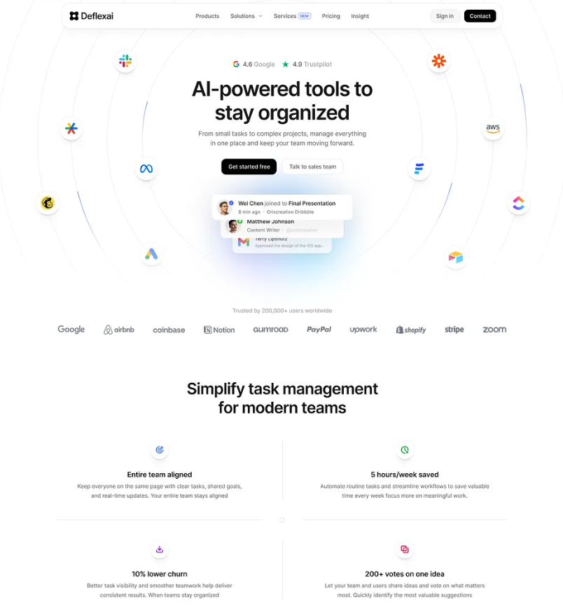 Website design example 2